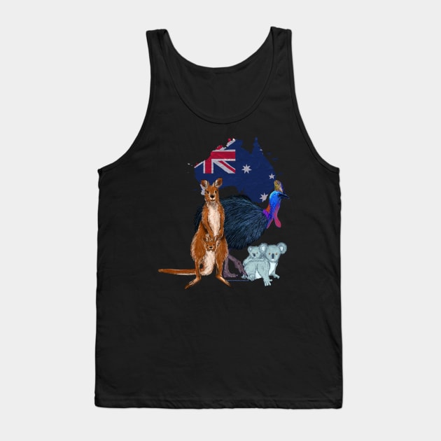 Save Australia's Animals Tank Top by AlexandraHallPinner